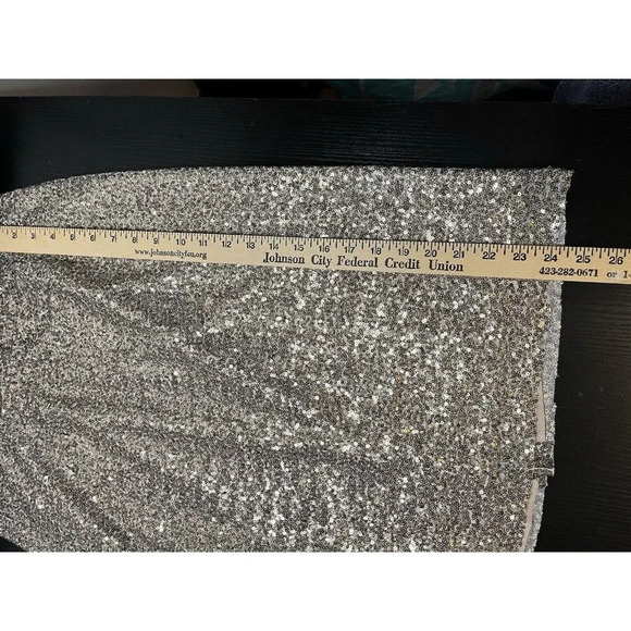 NWT Chico's Shimmering Silver Pencil Skirt - Picture 8 of 11